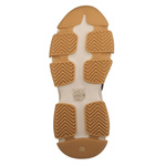 Beżowe sneakersy na platformie damskie Filippo DP7113 BE skórzane