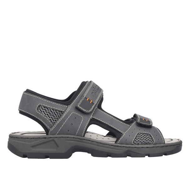 Sportowe sandały męskie Rieker 26156-47 grey szare wygodne