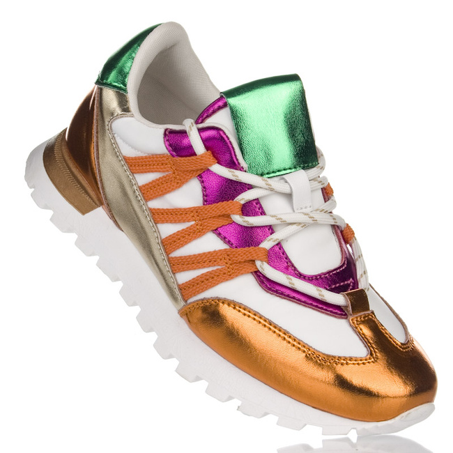 Kolorowe sneakersy damskie Artiker 56C1737 skórzane