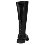 Skórzane kozaki damskie S.Barski JC52-837 czarne szeroka cholewka