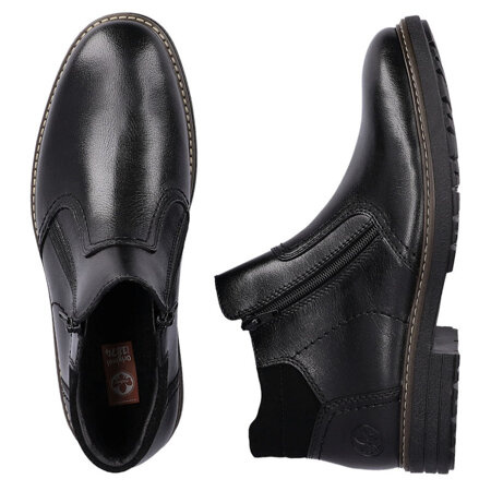 Botki męskie Zimowe Rieker 33151-00 czarne