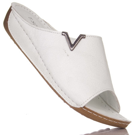 Klapki damskie T.Sokolski BK L22-301 białe