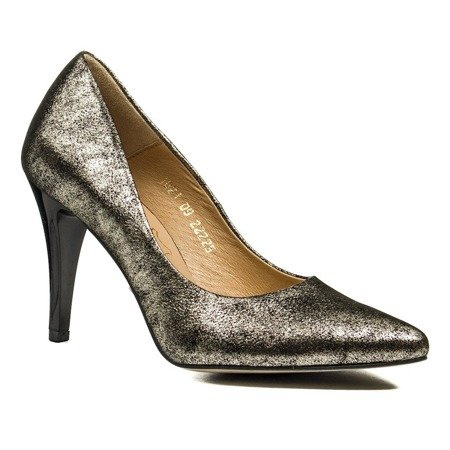 Czółenka Eska 1021/507 czarny złoty