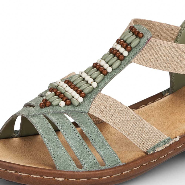 Sandały Rieker 60851-52 green zielone
