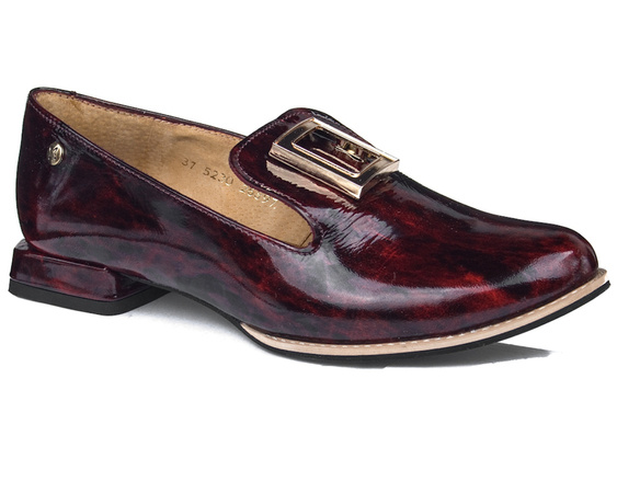 Loafersy Maciejka 05230-23/00-5 bordowy