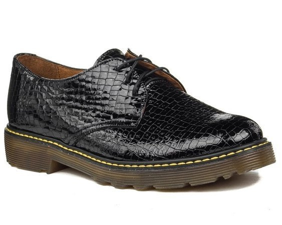 Półbuty Góral 1515 lizard czarny