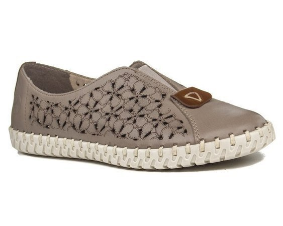 Półbuty damskie Rieker L1356-64 beige beżowe