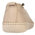 Beżowe półbuty skórzane T. Sokolski 2023 beige wiązane buty damskie