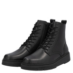 Trzewiki skórzane męskie Rieker 30101/00 H szerokie ciepłe OUTLET