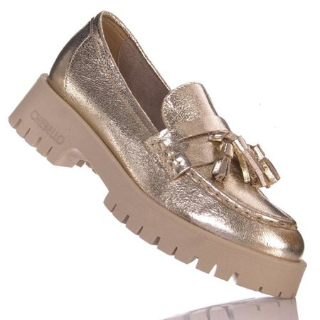 Workery damskie CheBello 3096 złoty