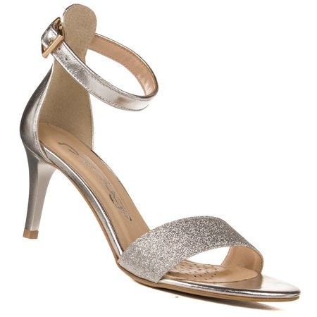 Sandały damskie Prestige 2050SZP SR-brokat