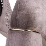 Beżowe ażurowe botki na obcasie Potocki 12356KH kowbojki na wiosnę