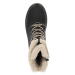 Botki workery damskie Rieker Y3424-00 czarne zimowe z futerkiem