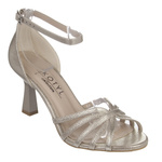 Złote sandałki damskie skórzane Kotyl 4369 złoty ef buty taneczne