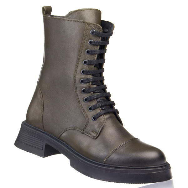 Botki T. SOKOLSKI ALT 1120-1 zielone skóra