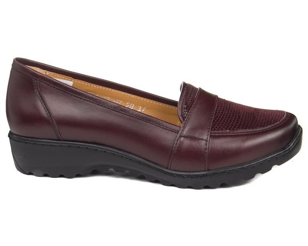 Półbuty Axel 1889 rubin+stretch 15 bordo