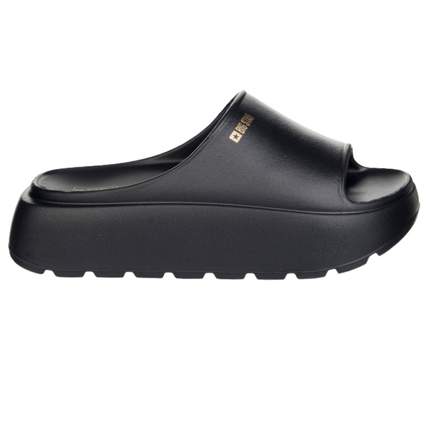 Damskie Klapki na platformie Big Star RR274A567 czarne eva lekkie