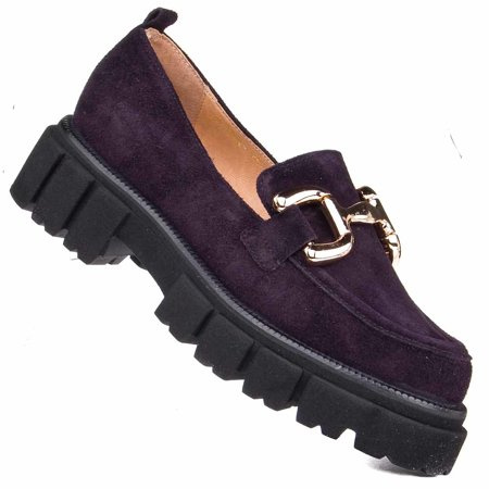 Półbuty workery damskie Simen 5600A W.Fiolet