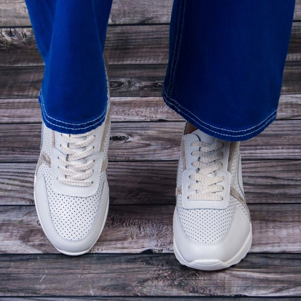 Sneakersy ażurowe Artiker 50C1285 white