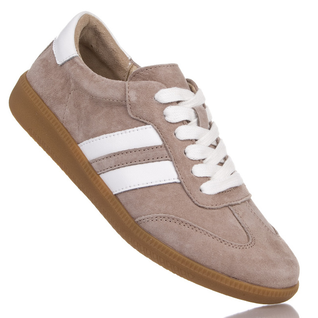 Beżowe sneakersy damskie skórzane T. Sokolski 276 beige sporotwe