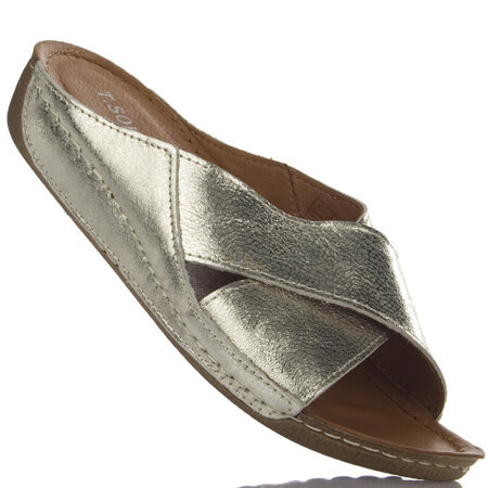 Klapki damskie T.Sokolski BK L23-100 złote