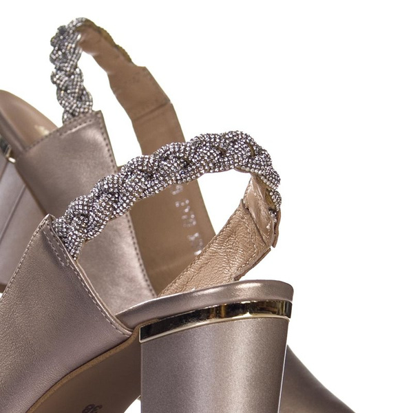 Sandałki damskie skórzane Kordel 2170 złoty