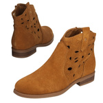 Skórzane Kowbojki damskie T.Sokolski HX Z25-166 rude ażurowe