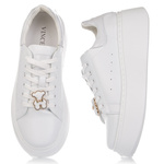 Sneakersy na platformie Vinceza 66641 białe