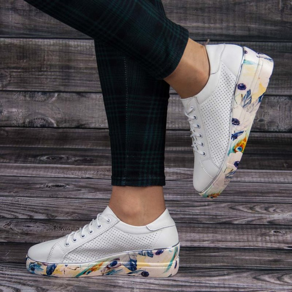 Sneakersy ażurowe Artiker 52C2153 biały