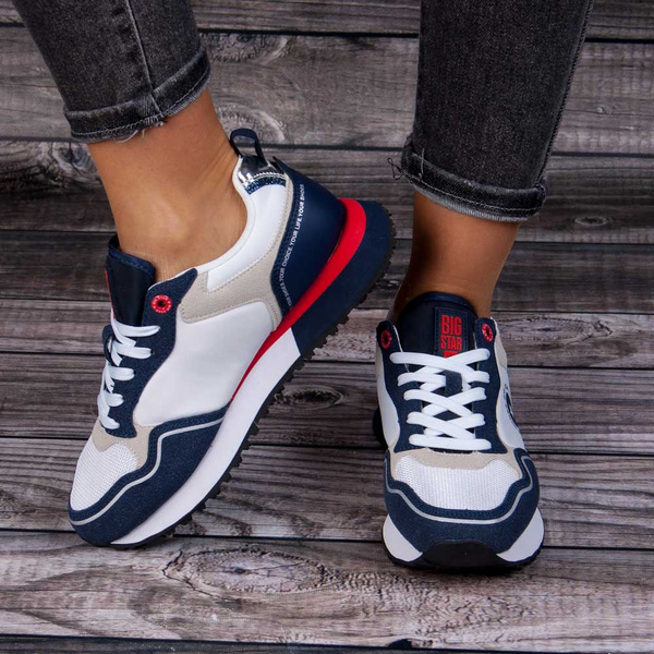 Sneakersy Big Star LL274538 biały/granat