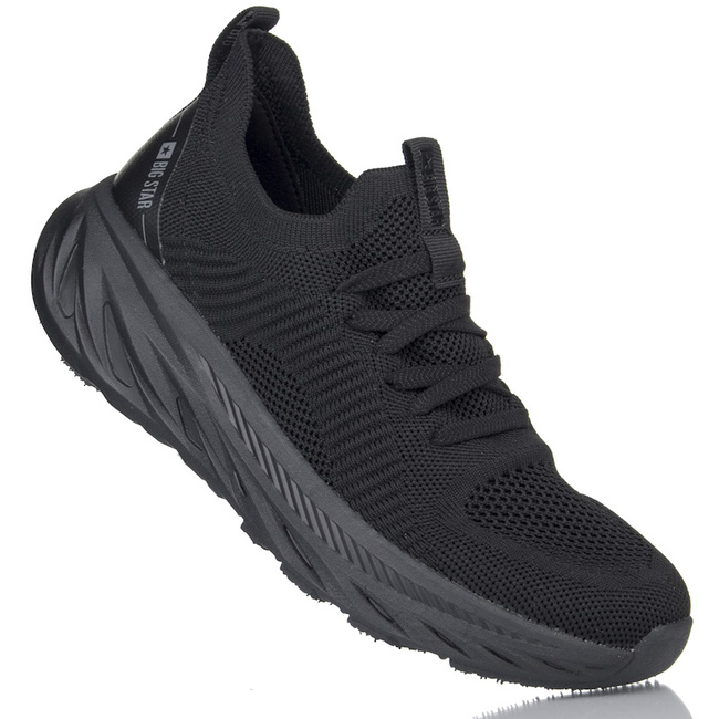 Czarne buty sportowe sneakersy materiałowe Big Star RR274A132 black