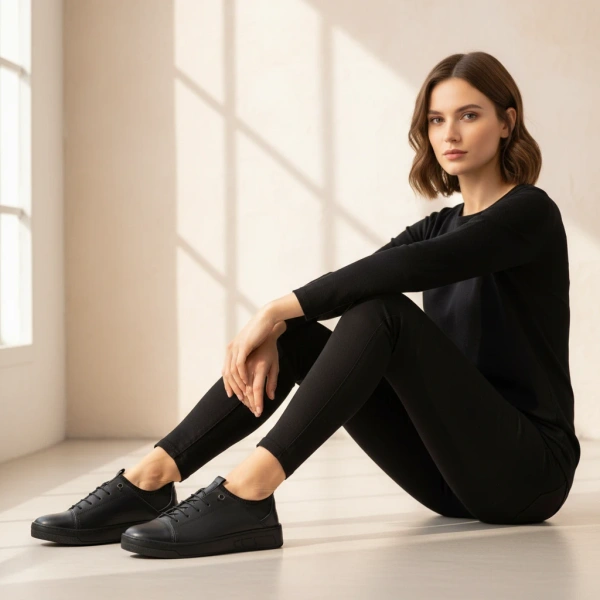 Półbuty damskie skórzane T. SOKOLSKI AMI W26-151 BLK czarne