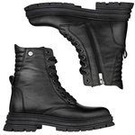 Skórzane Trzewiki damskie T.Sokolski SAR Z25-345 BLK czarne na platformie