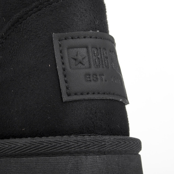 Śniegowce damskie mukluki Big Star SS274116 czarne ciepłe z futerkiem