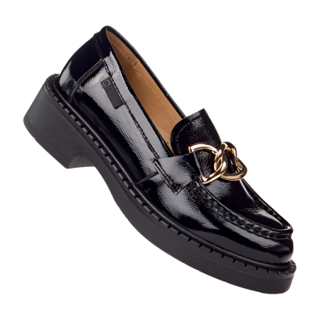 Półbuty damskie Nessi 22337 czarny 711