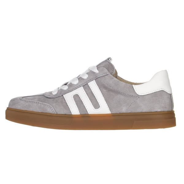 Szare sneakersy damskie Filippo DP6742/25 GR buty sportowe skórzane