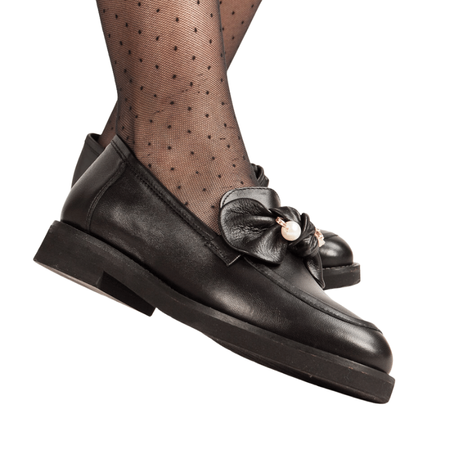 Półbuty Kordel 2634 czar301 skórzane