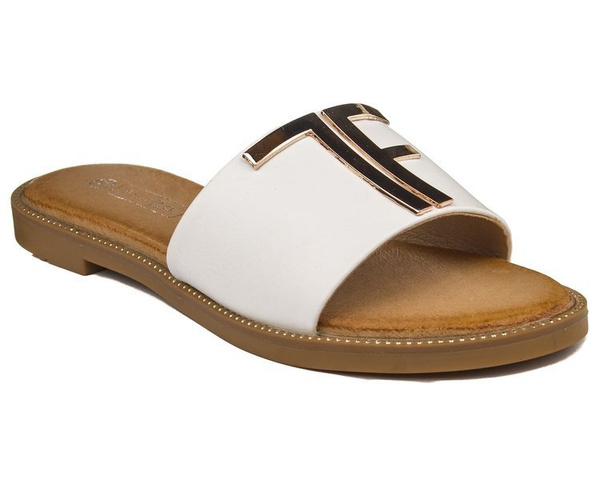 Klapki Filippo DK2103/21 WH białe 