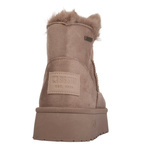 Śniegowce damskie mukluki Big Star SS274117 beżowe ciepłe z futerkiem