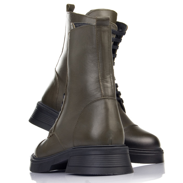 Botki T. SOKOLSKI ALT 1120-1 zielone skóra