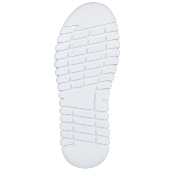 Skórzane półbuty na platformie T. Sokolski 4000 WHT białe wiązane