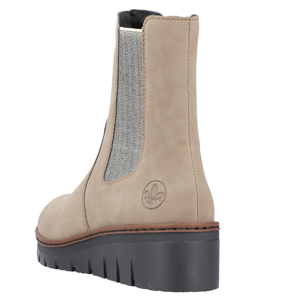 Botki damskie Rieker X9180-64 beige