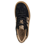 Czarne sneakersy na platformie damskie Filippo 7114/25 BK skórzane