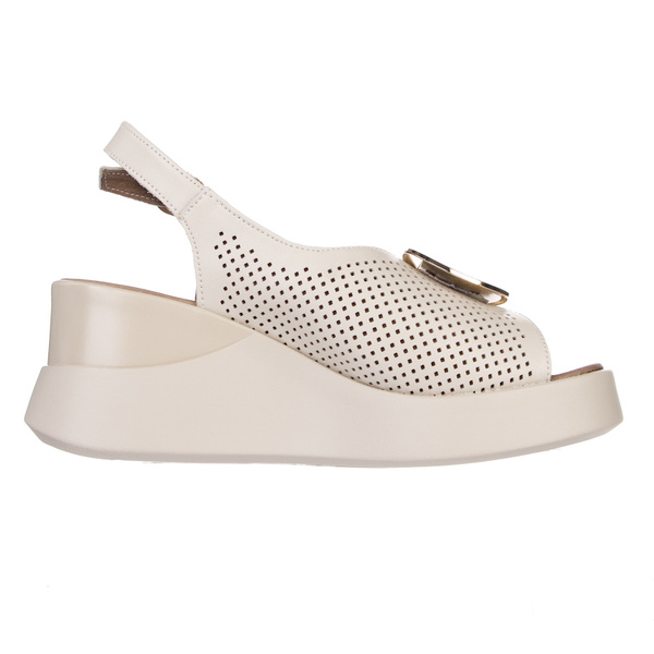 Sandały na koturnie damskie beżowe T. Sokolski L25-248 beige