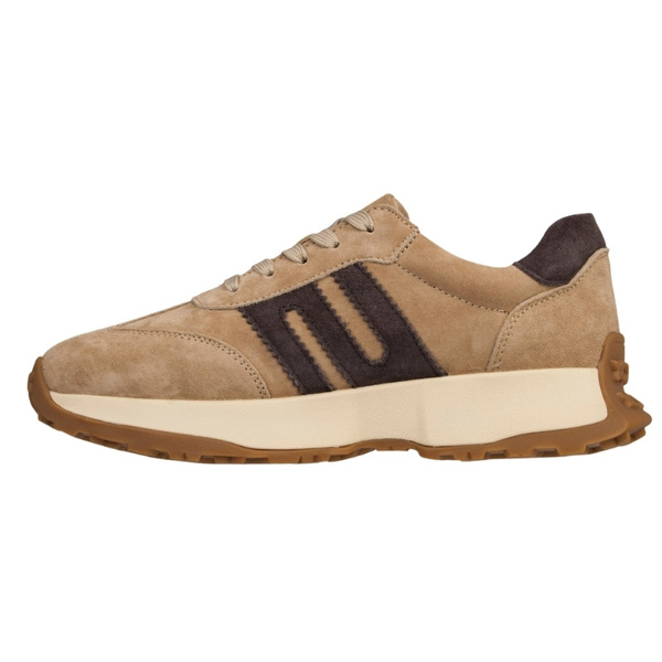 Beżowe sneakersy zamszowe Venezia V408-00396 skórzane sportowe