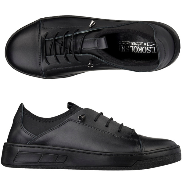 Półbuty damskie skórzane T. SOKOLSKI AMI W26-151 BLK czarne