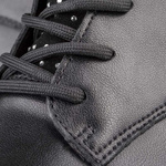 Botki damskie skórzane wiązane Filippo DBT4747/25 BK D czarne