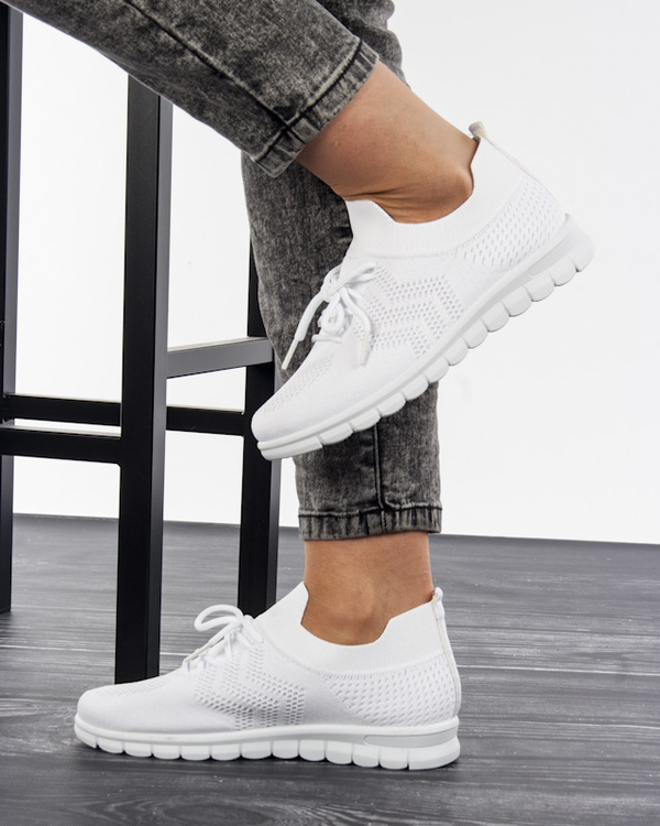 Sneakersy damskie Potocki 44300WH białe