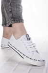 Białe trampki ażurowe damskie eko skórzane Big Star FF274024 white