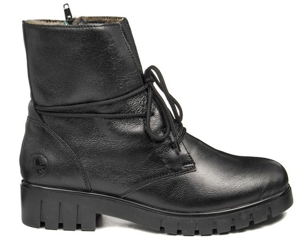 Trzewiki damskie Rieker X2640-00 black